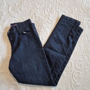 Children's Place girls size 8 dark wash skinny stretch jeans adjustable waist